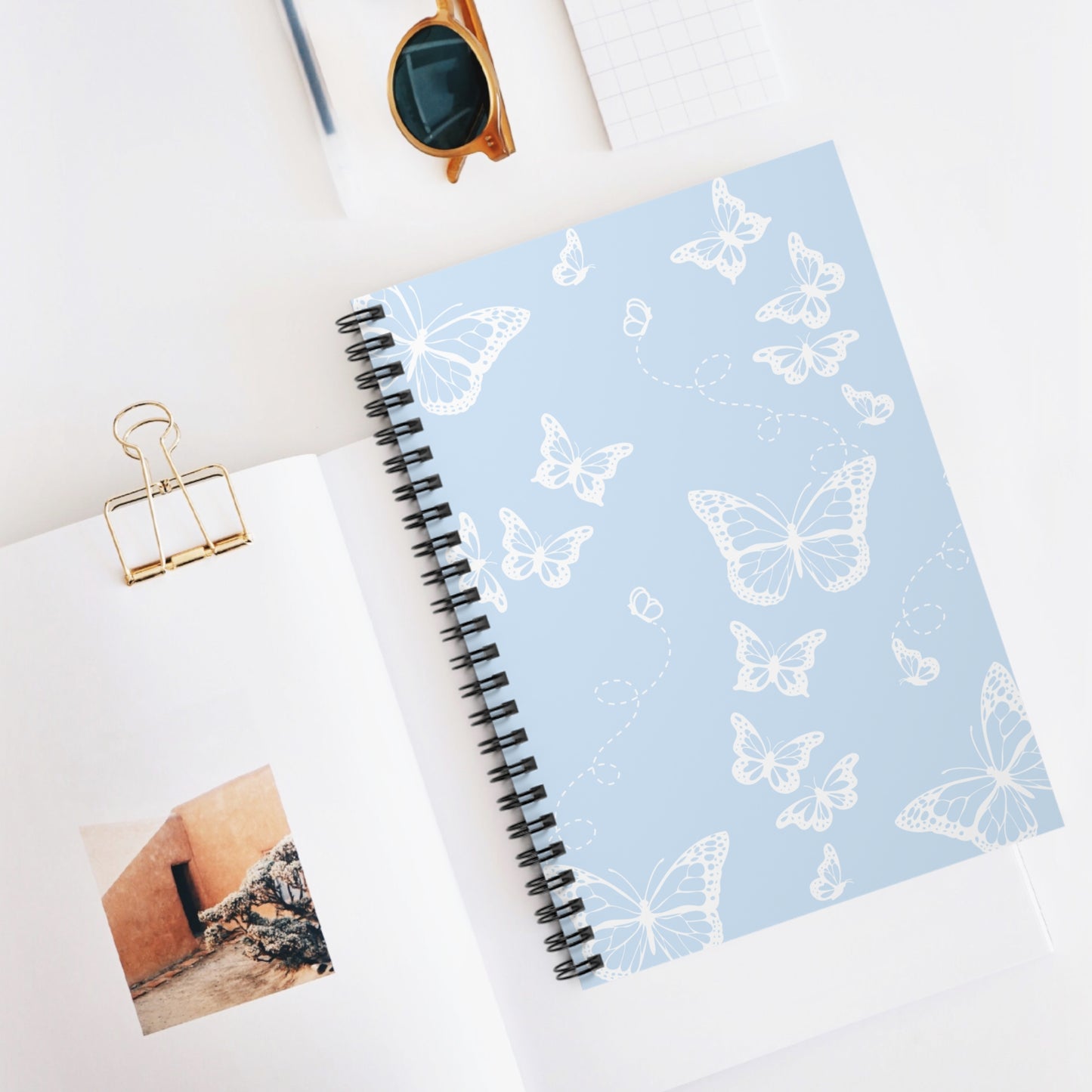 Butterfly Notebook - Powered Blue