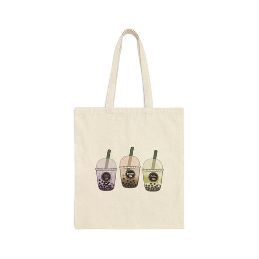 Boba Canvas Tote Bag