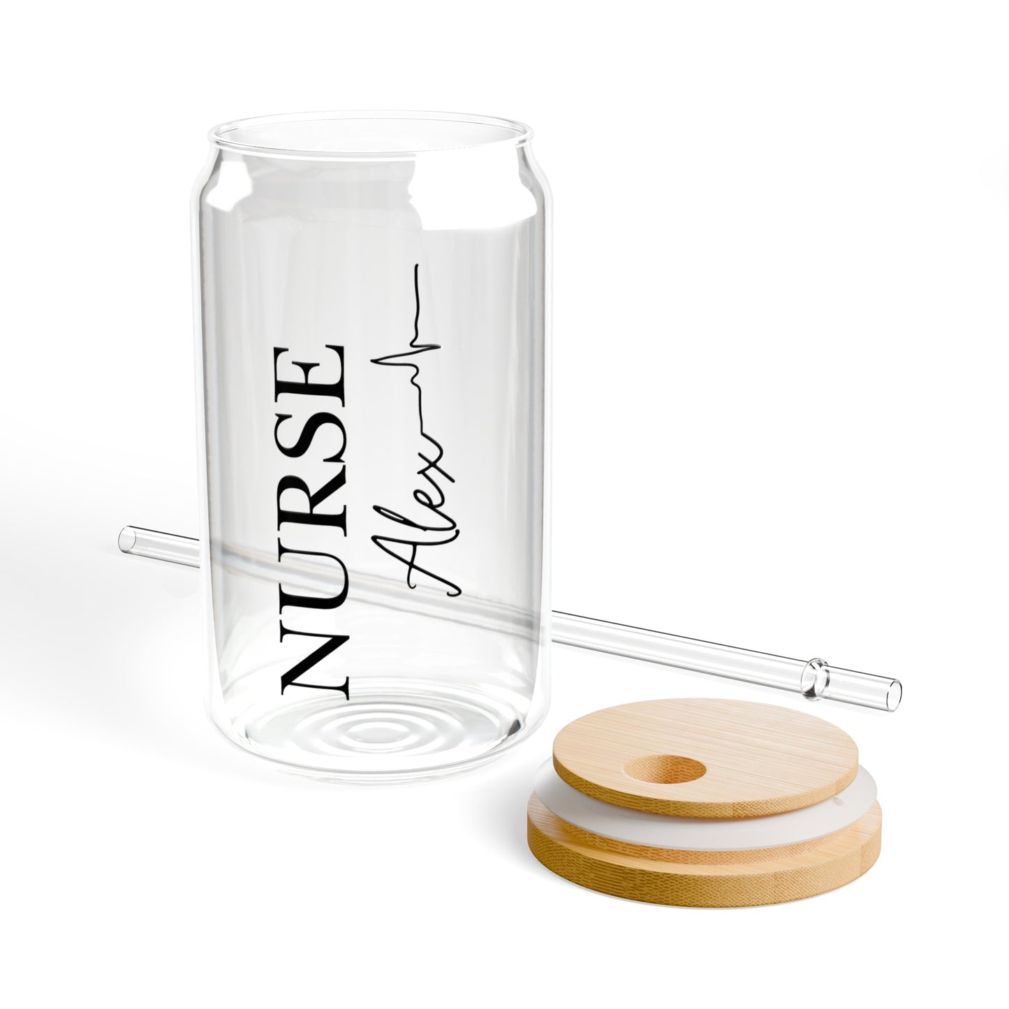 Custom Nurse Glass Tumbler #2 - 16 oz