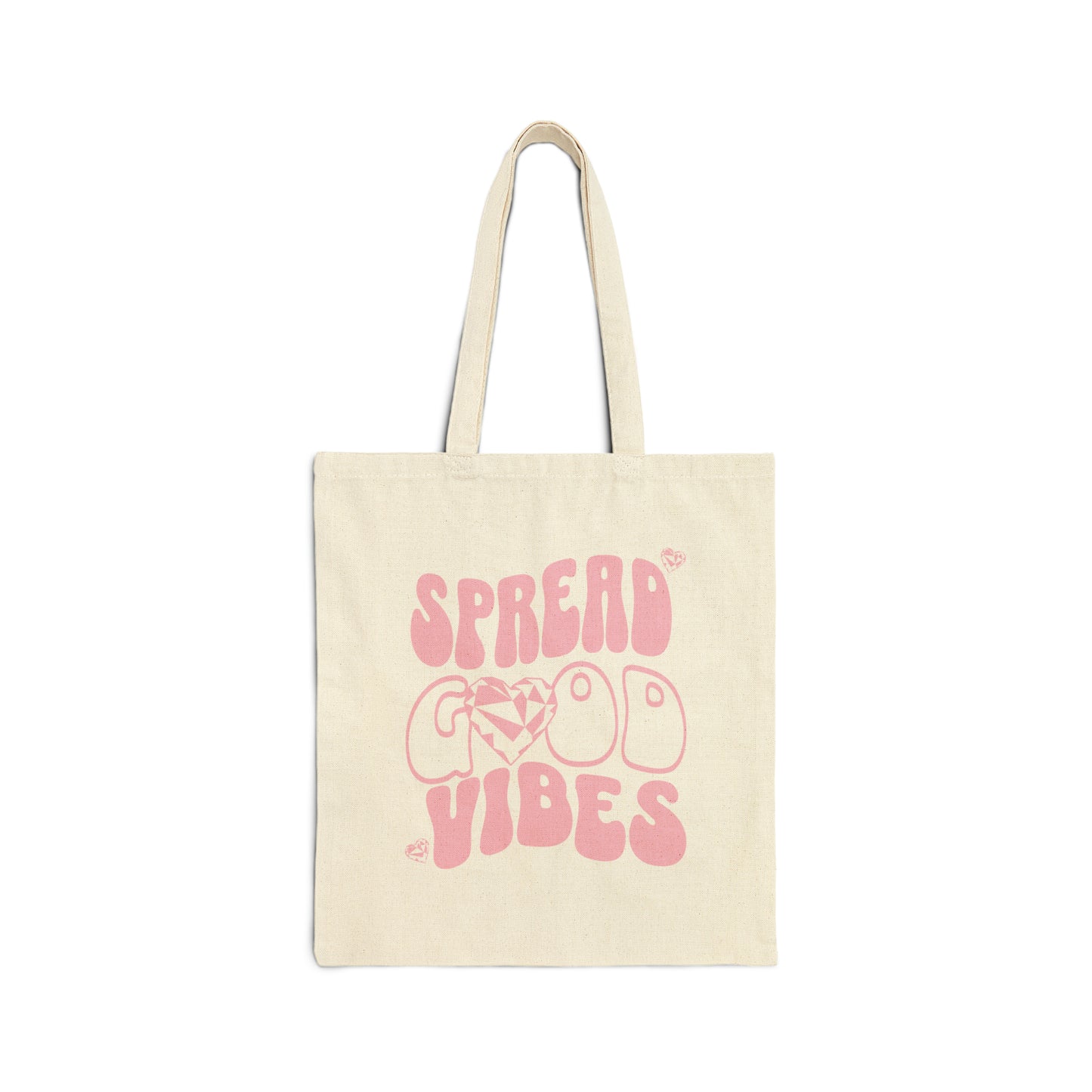 Spread Good Vibes Canvas Tote Bag