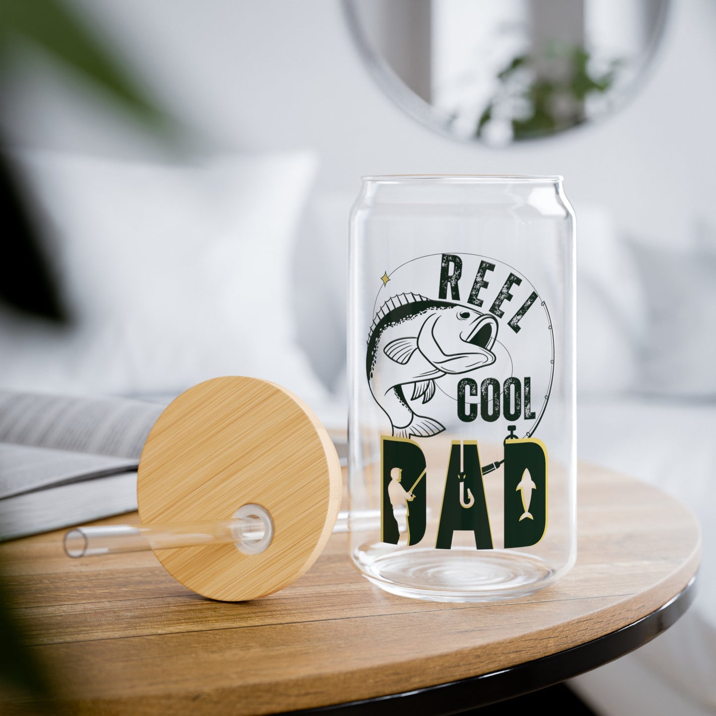 Reel Cool Dad Glass Tumbler - 16 oz