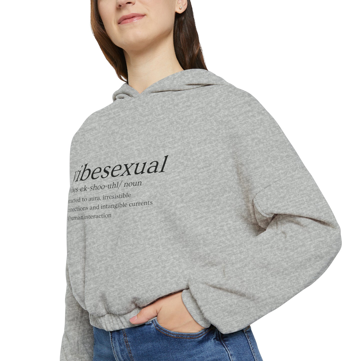 VibeSexual Cinched Bottom Hoodie