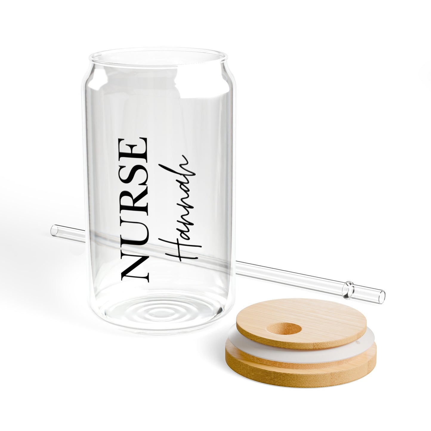 Custom Nurse Glass Tumbler #1 - 16 oz