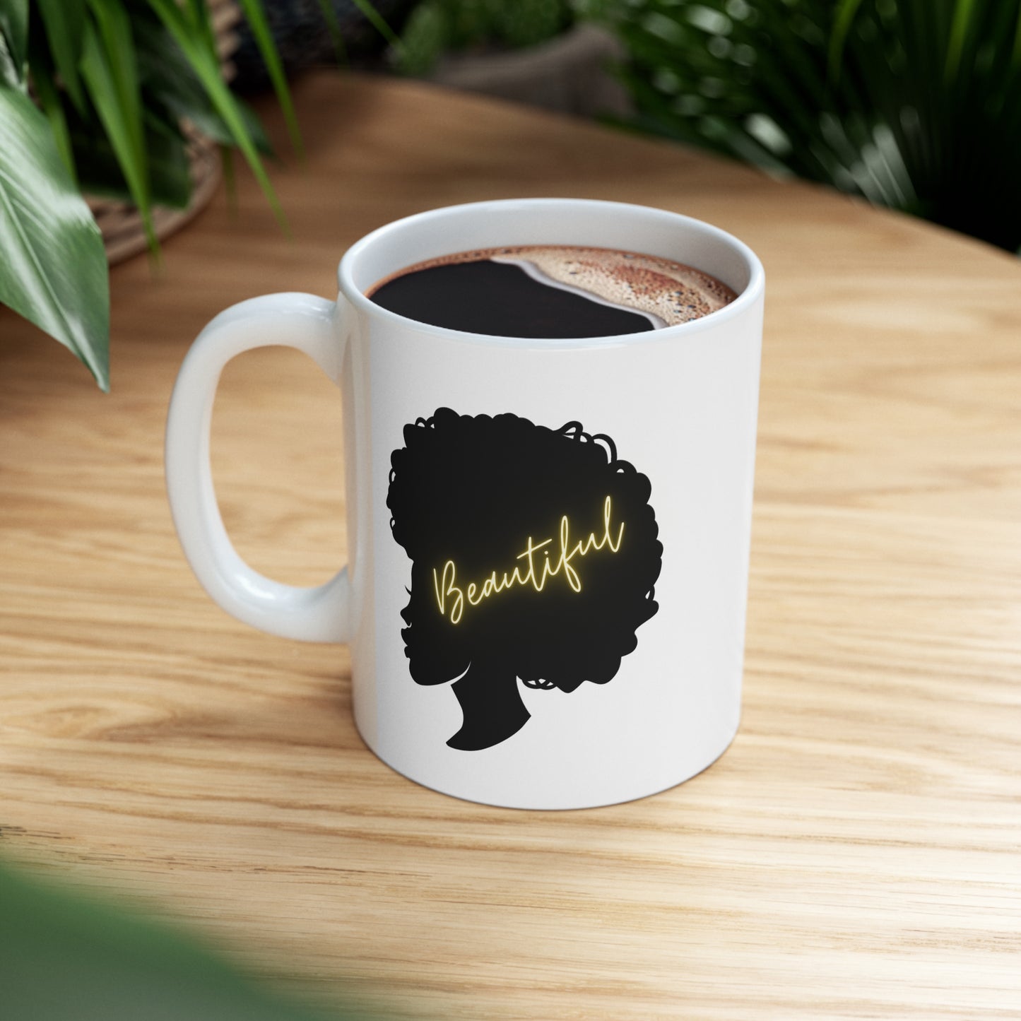 Beautiful Afro Girl T-Shirt and Mug Set