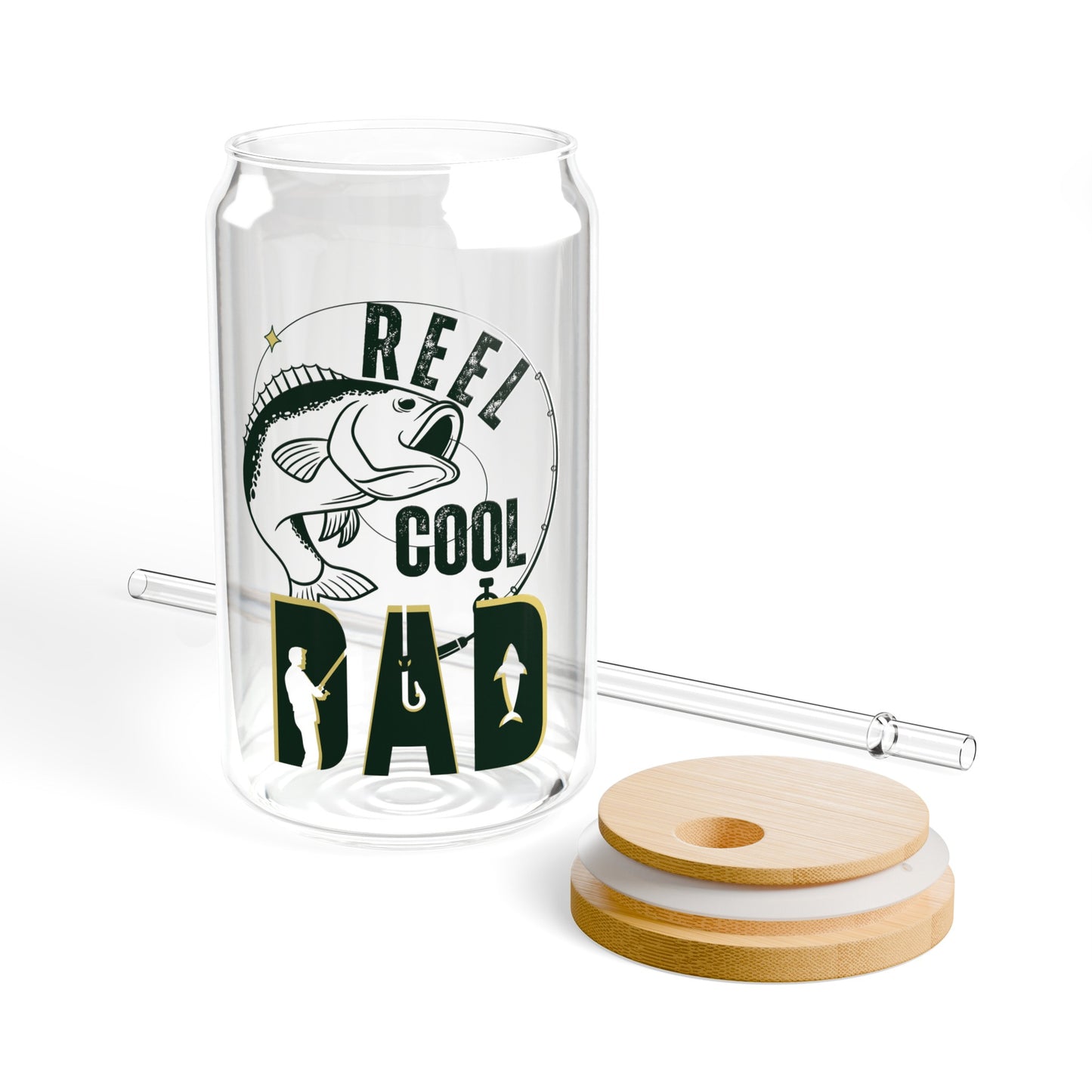 Reel Cool Dad Glass Tumbler - 16 oz