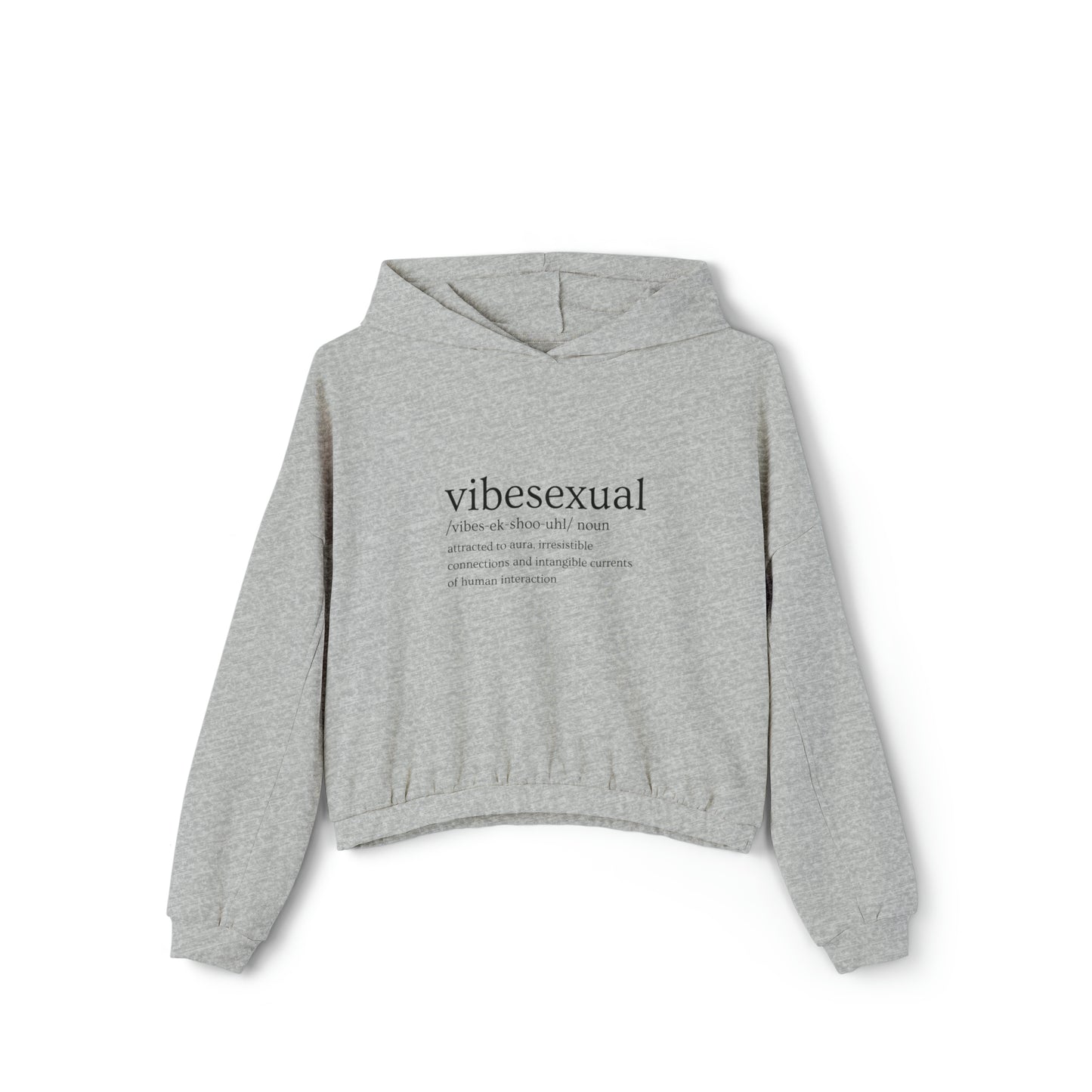 VibeSexual Cinched Bottom Hoodie