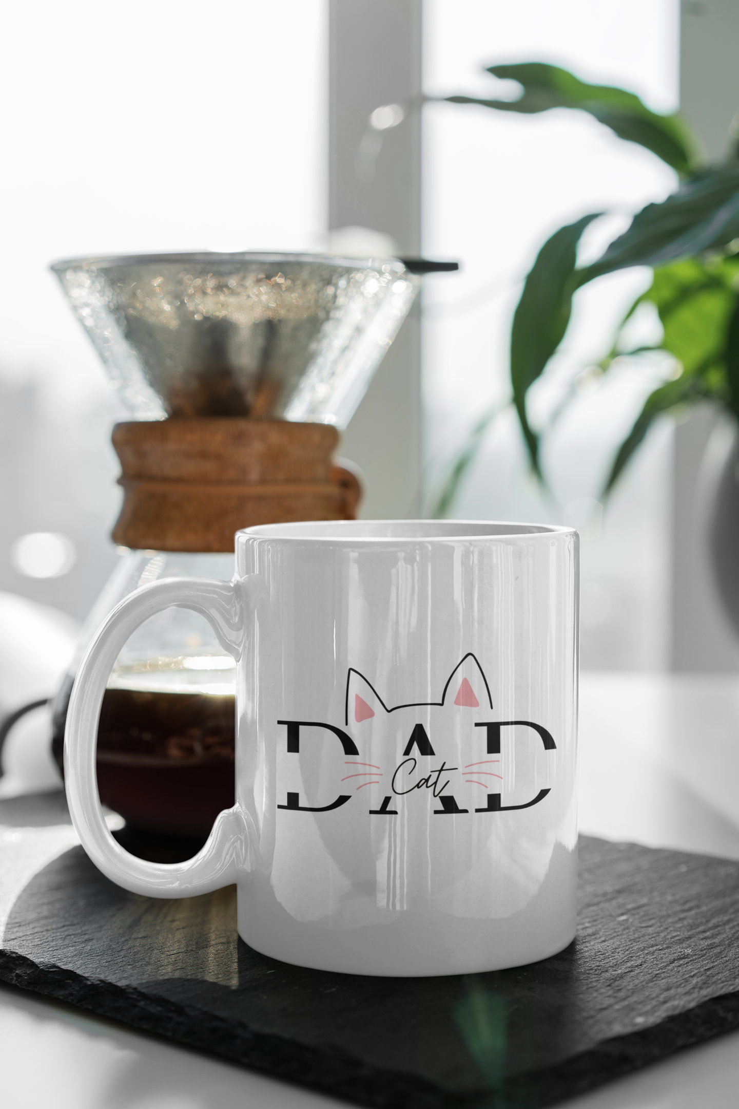 Cat Dad T-Shirt and Mug Set