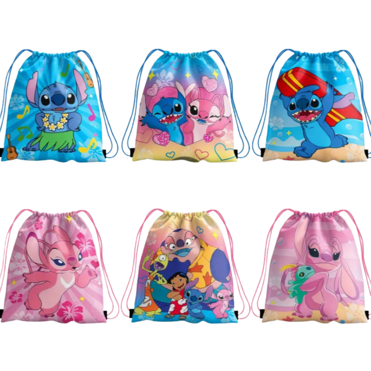 Blue Alien Drawstring Mystery Bag