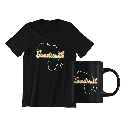 Juneteenth Africa T-Shirt and Mug Set