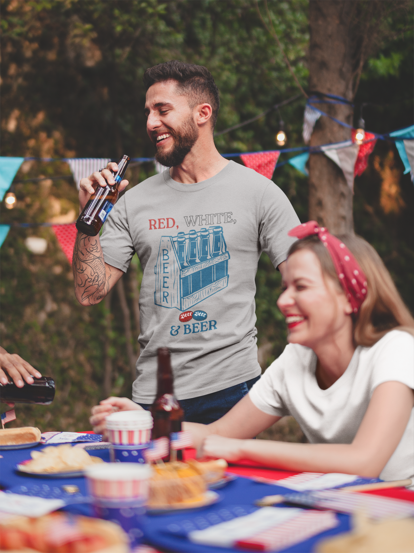 Red, White, & Beer T-Shirt