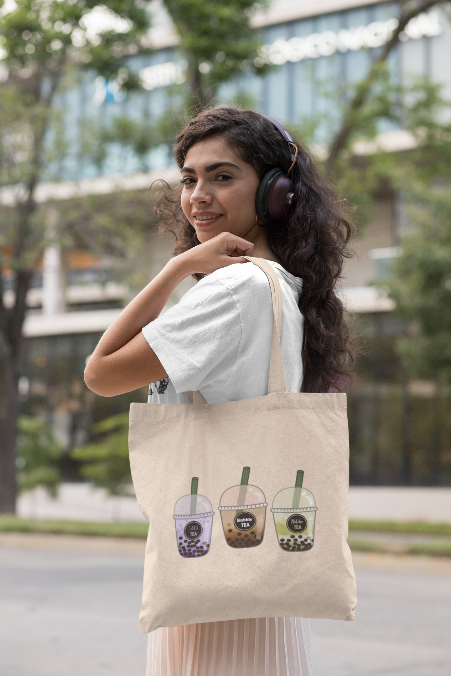 Boba Canvas Tote Bag